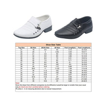 Load image into Gallery viewer, Eloshman Boy Faux Leather  Comfort Flats Slip On Dress  Shoe - White
