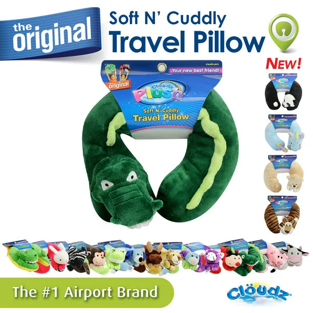 Cloudz Kids Plush Animal Neck Pillow