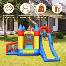 Load image into Gallery viewer, Kids Bounce House with Climbing Slide Without Blower
