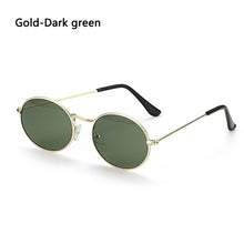 Load image into Gallery viewer, Small Metal Frame Oval Women Sunglasses
