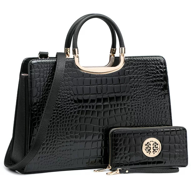 Dasein Tote Satchel Bag With Matching Wallet