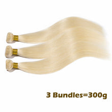 画像をギャラリービューアに読み込む, Brazilian Blonde 100% Human Hair Bundles Thick Soft Straight
