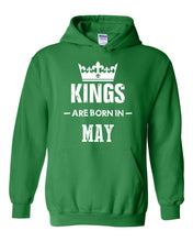 Load image into Gallery viewer, Birthday Gift Kings are Born in May Hoodie Sweatshirt
