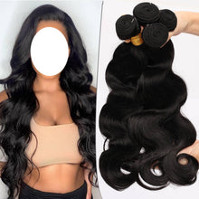 Load image into Gallery viewer, 100% Malaysian Human Straight Soft Hair Extensions Weave 1/3/4 Bundles 8&quot;-30&quot;Black - slvhasitall
