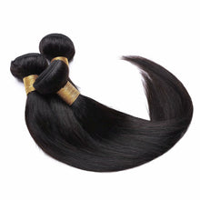 画像をギャラリービューアに読み込む, 100% Malaysian Human Straight Soft Hair Extensions Weave 1/3/4 Bundles 8&quot;-30&quot;Black - slvhasitall
