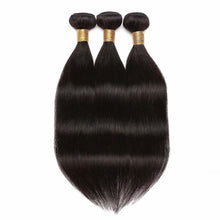 画像をギャラリービューアに読み込む, 100% Malaysian Human Straight Soft Hair Extensions Weave 1/3/4 Bundles 8&quot;-30&quot;Black - slvhasitall
