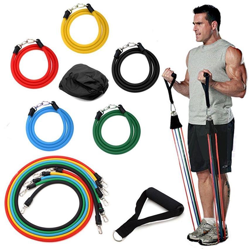 11 Piece Resistance Band Set - slvhasitall