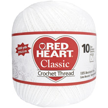 Load image into Gallery viewer, Red Heart® Classic Crochet Thread, White, Cotton
