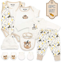 画像をギャラリービューアに読み込む, Boy&#39;s Casual Essentials Layette 8 Pieces Set Starter Outfit Kit - slvhasitall
