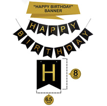 Load image into Gallery viewer, 30th Birthday Party Decorations KIT Gold and Black
