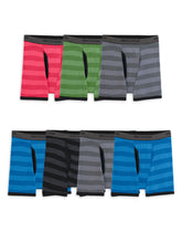 画像をギャラリービューアに読み込む, Fruit of the Loom Boys 7 Pack Striped Boxer Brief
