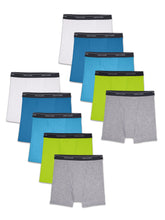 画像をギャラリービューアに読み込む, Fruit of the Loom Boys 7 Pack Striped Boxer Brief
