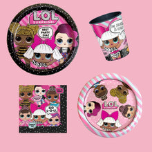 Load image into Gallery viewer, Unique Industries LOL Surprise Paper Dessert Plates, 7 in, 8ct
