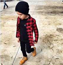 Load image into Gallery viewer, Boys Long Sleeve Shirt Plaids Checks ﻿1-7Y
