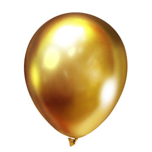 Load image into Gallery viewer, Way to Celebrate! 12 Inch Gold Glossy Metallic Balloons, 5 Counts
