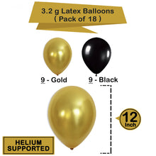 Load image into Gallery viewer, 30th Birthday Party Decorations KIT Gold and Black
