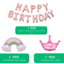 画像をギャラリービューアに読み込む, Cerem Happy Birthday Party Decorations Unicorn Balloon Banner Light-Pink Set
