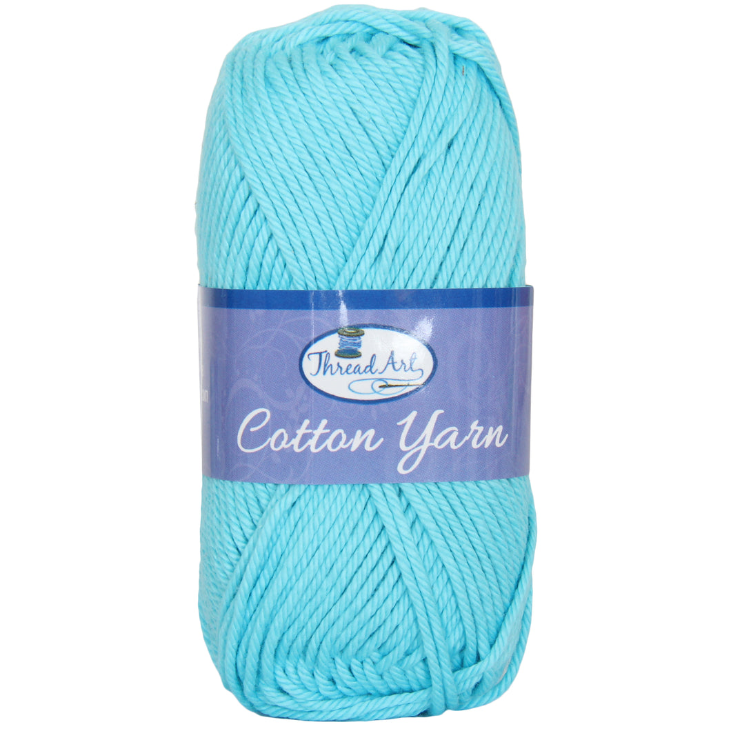 Threadart 100% Pure Cotton Crochet Yarn  Lavender ,30 Colors Available