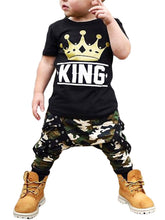 Load image into Gallery viewer, 2Pcs KING Boys Clothes Tops + Pants Outfits Set
