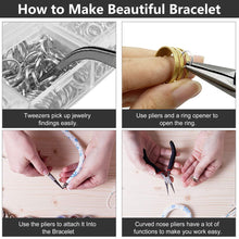 Load image into Gallery viewer, Jewelry Making Starter Kit With Repair Tools Supplies
