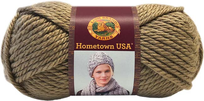 Lion Brand Acrylic Brown Yarn, 81 yd