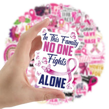 Load image into Gallery viewer, 50 Pieces Breast Cancer Awareness Stickers Party Supplies, Favors, Luggage Decorations
