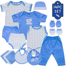 Load image into Gallery viewer, Boy&#39;s Casual Essentials Layette 8 Pieces Set Starter Outfit Kit - slvhasitall
