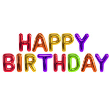 Load image into Gallery viewer, Way To Celebrate! Deluxe Multi Color &quot;Happy Birthday&quot; Balloon Yard Stake Decoration
