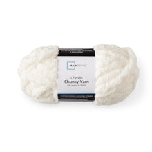 Load image into Gallery viewer, Mainstays 31.7 Yd Ivory Chunky Chenille Yarn
