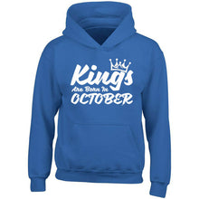 Load image into Gallery viewer, Kings Are Born In October Crown Printed Hoodie Best Birthday Gift Color Red Small
