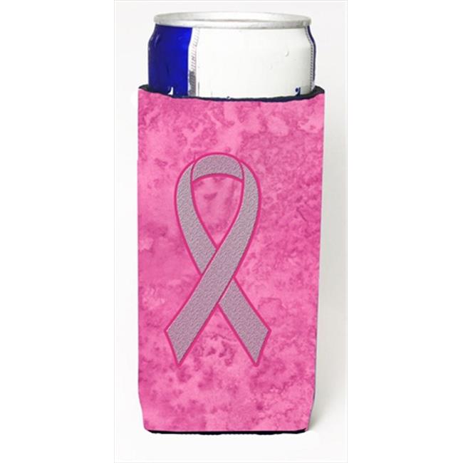 Carolines Treasures Pink Ribbon for Breast Cancer Awareness sleeves for slim cans