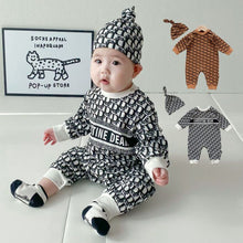 Load image into Gallery viewer, Christine Dear Retro Printing Baby Boy Girl Long-Sleeve Jumpsuit
