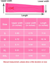 Load image into Gallery viewer, 4 Pairs Breast Cancer Awareness Sleeves Pink Ribbon Arm Sleeves Pink Compression Arm Sleeve for Sports
