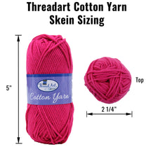 Load image into Gallery viewer, Threadart 100% Pure Cotton Crochet Yarn  Lavender ,30 Colors Available
