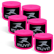 Load image into Gallery viewer, ﻿Muvin Boxing Hand Wraps 3-Pair Pack
