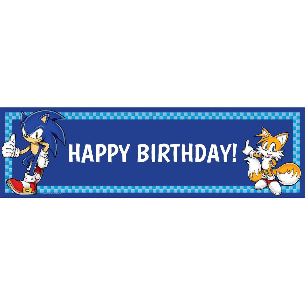 Sonic the Hedgehog Birthday Banner, Standard