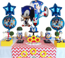 Load image into Gallery viewer, 6 pcs Sonic the Hedgehog Balloons Birthday Favor Decorations
