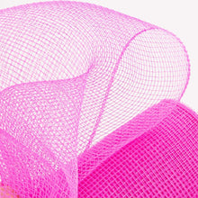 Load image into Gallery viewer, Fuchsia Pink Breast Cancer Awareness, Fabric Deco Mesh - 10&quot; x 10 Yards Reveal Party
