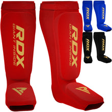 Load image into Gallery viewer, RDX Shin Guards Foam Pads Support Youth Boxing
