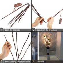 Load image into Gallery viewer, Nordic 5pcs Style Simulation Tree Branches Single 20 Lights Decoration
