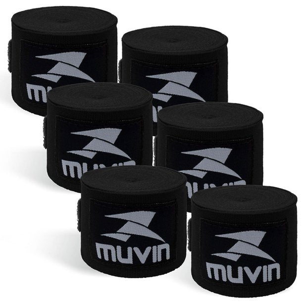 ﻿Muvin Boxing Hand Wraps 3-Pair Pack