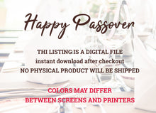 Load image into Gallery viewer, Passover Digital File Decorations
