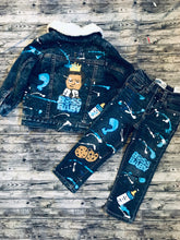 Load image into Gallery viewer, Cocomelon Inspired Boy Denim Pants And Jacket Vest Set. Please Read Description For Instructions On How To Place Orders.
