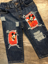 Load image into Gallery viewer, Disney Mickey Mouse Distressed Jeans
