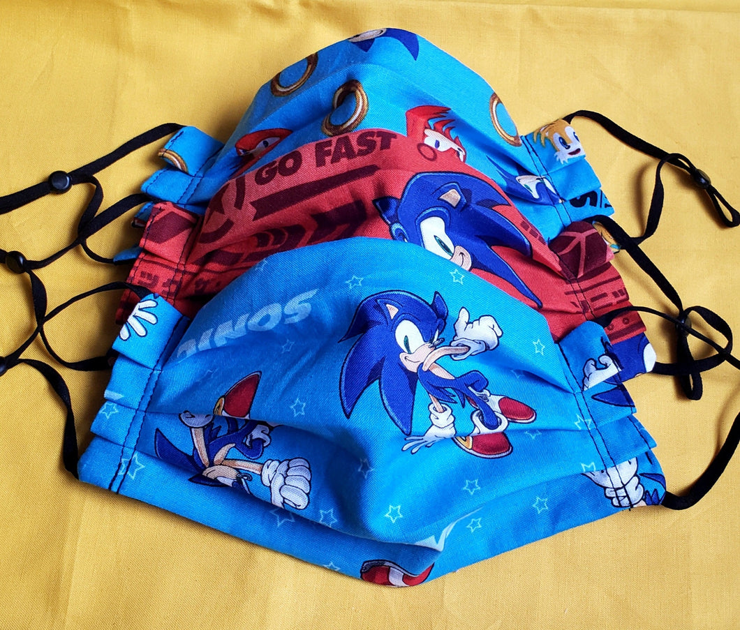 Sonic The Hedgehog 3 Masks SET 100% Cotton