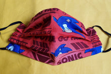 Load image into Gallery viewer, Sonic The Hedgehog 3 Masks SET 100% Cotton

