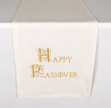 Load image into Gallery viewer, Gold Embroidered Passover Table Runner
