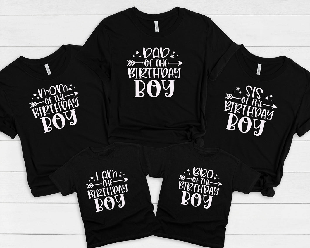 Custom Family Matching Birthday Boy T-Shirts