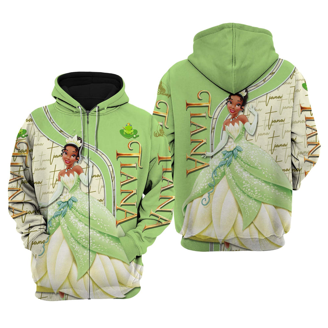 Disney Tiana Princess & The Frog  Sweat shirt Hoodie Jacket