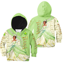 画像をギャラリービューアに読み込む, Disney Tiana Princess &amp; The Frog  Sweat shirt Hoodie Jacket
